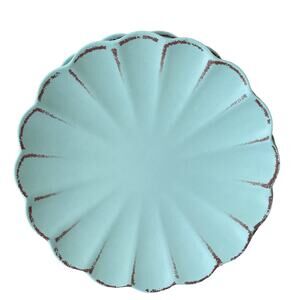 4 pc SOHO LOFT Summer Matte Green Melamine 11" Dinner Plates Indoor Outdoor NEW